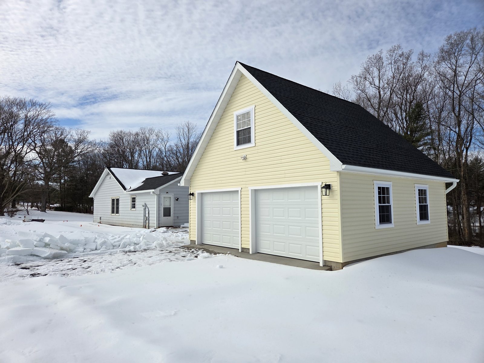 Attic garage recently built by Custom Garages of Virginia