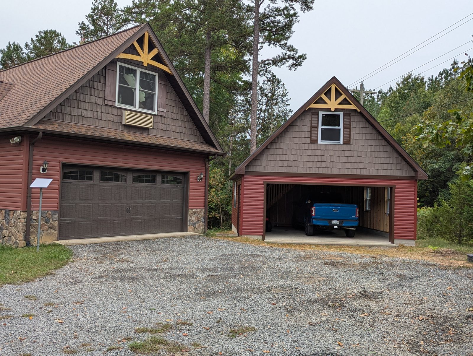 Attic garage recently built by Custom Garages of Virginia