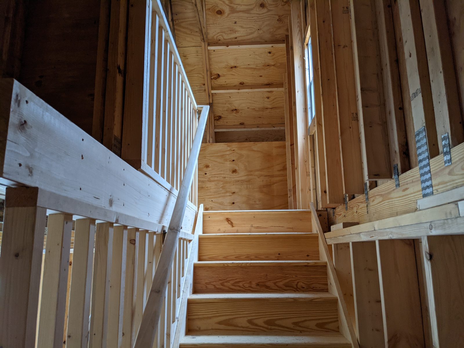 Attic garage recently built by Custom Garages of Virginia