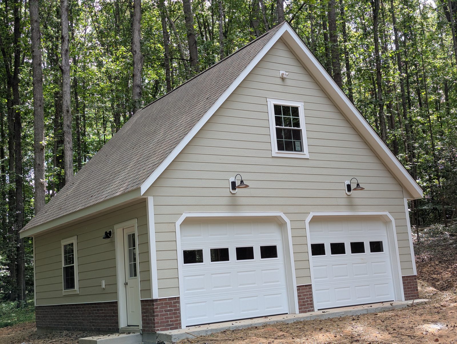 Attic garage recently built by Custom Garages of Virginia