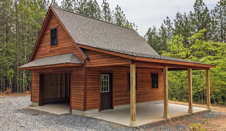 Attic series 1 car garage 20x24 1 - Custom building by Custom Garages of Virginia