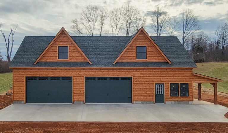 Dormer series 2 car garage extended 30x60 1 - Custom building by Custom Garages of Virginia