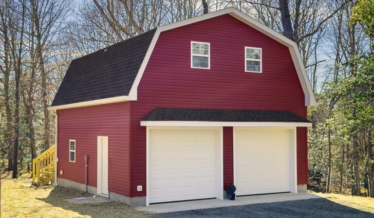 Gambrel Garages built by Custom Garages of Virginia