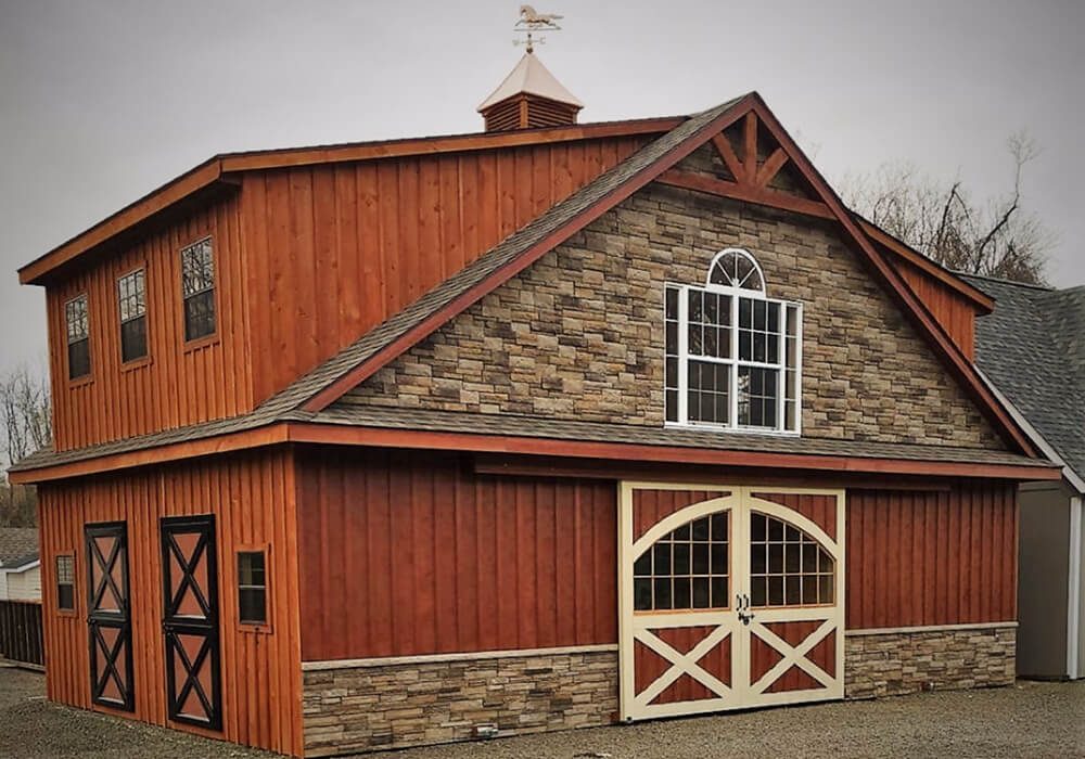 Horse barn built by Custom Garages of Virginia