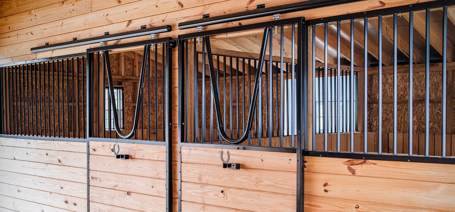 Horse barn stalls - Custom building by Custom Garages of Virginia