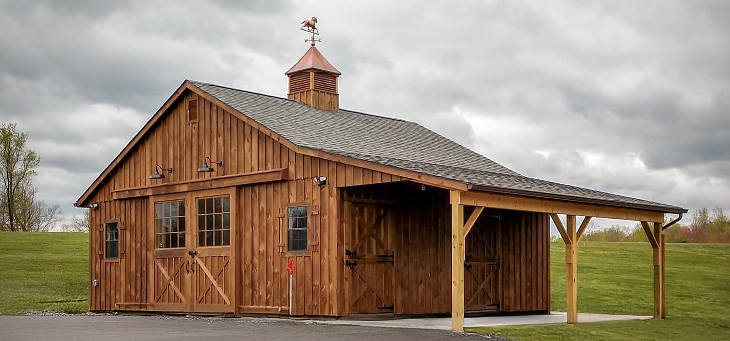 Horse barns home 2 - Custom building by Custom Garages of Virginia