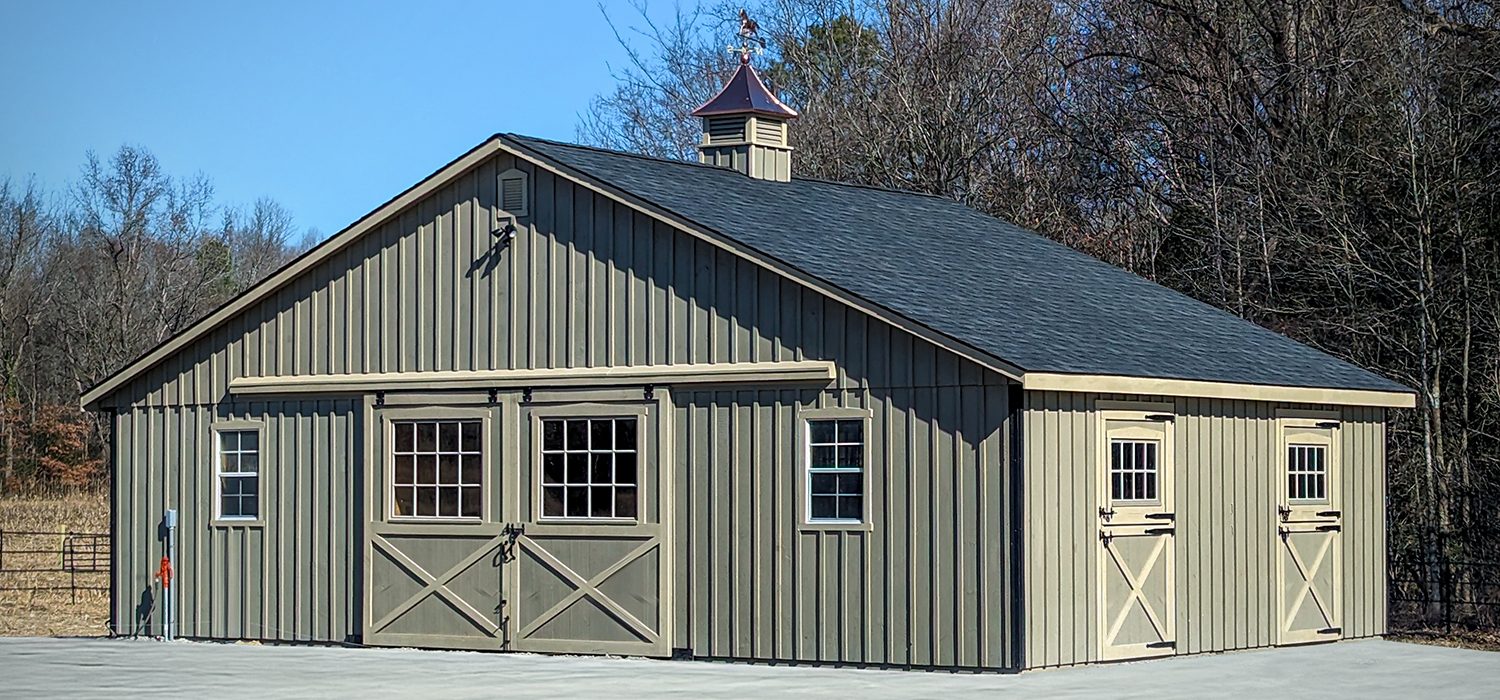 Horse barns style 4 - Custom building by Custom Garages of Virginia