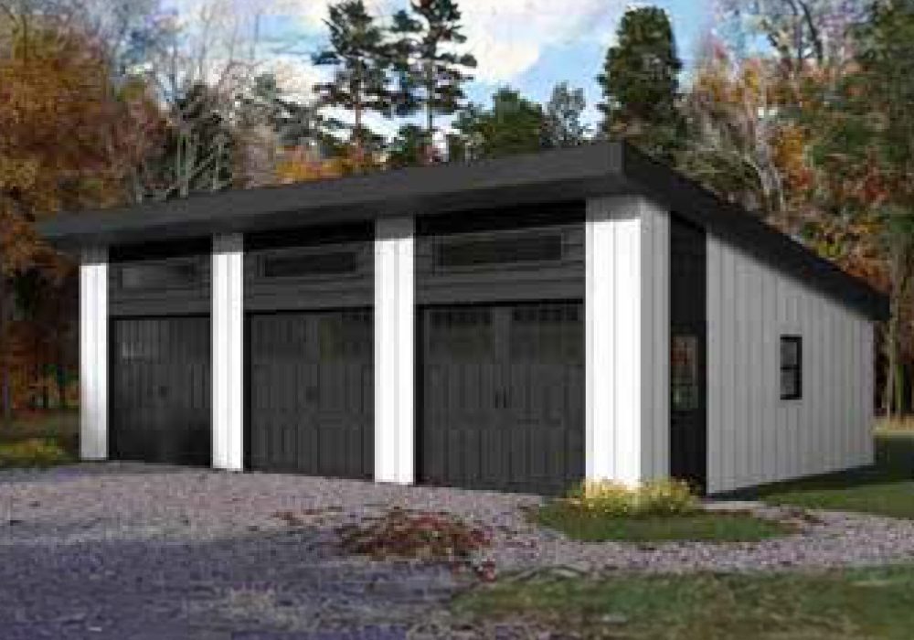 Modern 2 - Modern Garages by Custom Garages of Virginia
