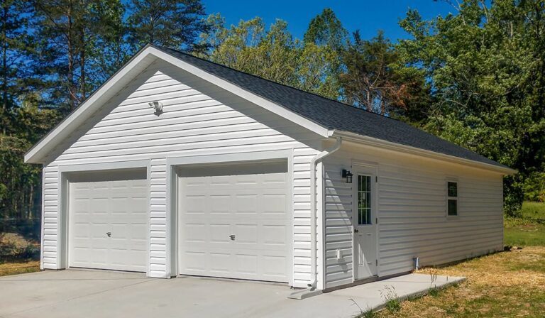 Single story 2 car garage 24x36 1 - Custom building by Custom Garages of Virginia