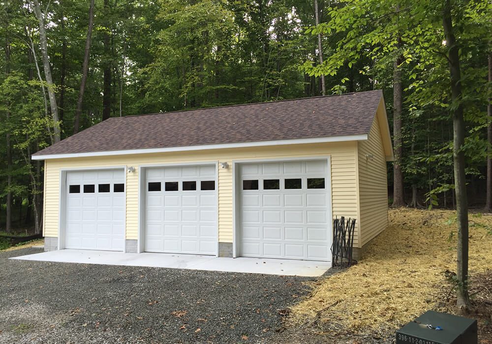 Single story 24 x 36 2 - Custom building by Custom Garages of Virginia