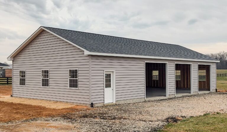 Single Story Garages built by Custom Garages of Virginia