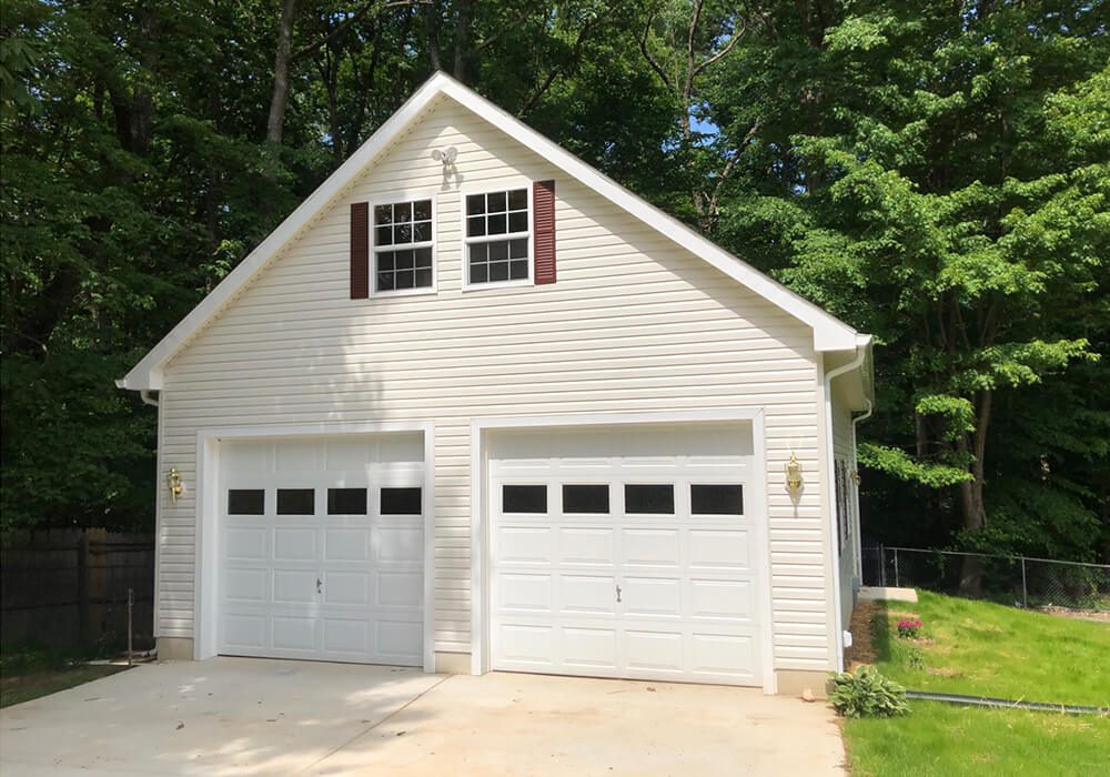 Single story with attic 24 x 32 2 - Attic Garages by Custom Garages of Virginia