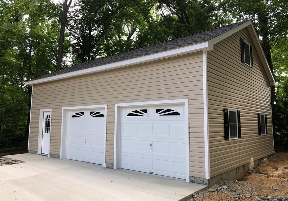 Single story with attic 24 x 32 - Attic Garages by Custom Garages of Virginia