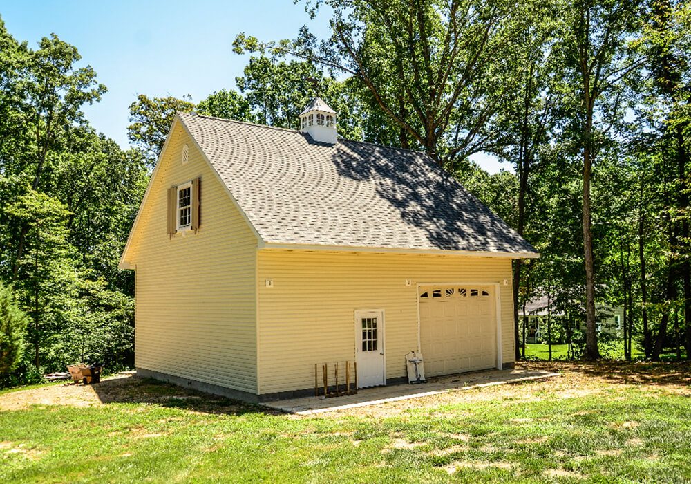 Single story with attic 28 x 32 - Attic Garages by Custom Garages of Virginia