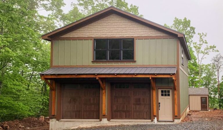 Two Story Garages built by Custom Garages of Virginia